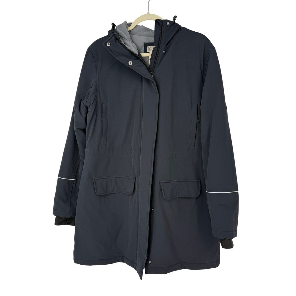 Duluth Trading Co Black Hills Water Repellent Hooded Parka Gray Women’s M